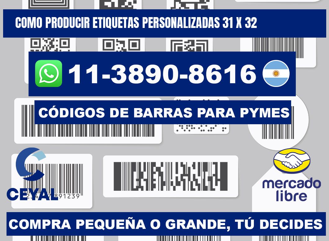 como producir etiquetas personalizadas 31 x 32
