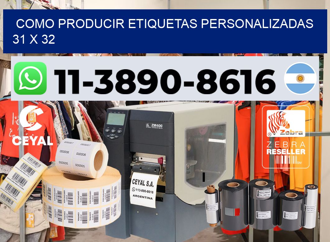 como producir etiquetas personalizadas 31 x 32