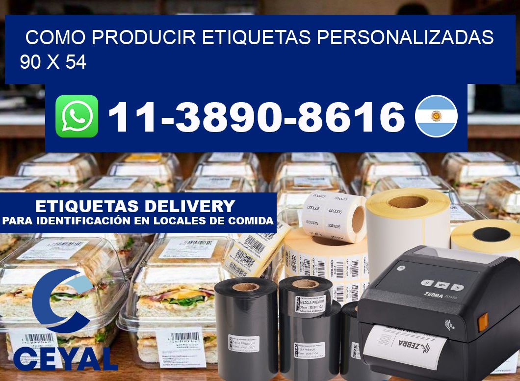 como producir etiquetas personalizadas 90 x 54