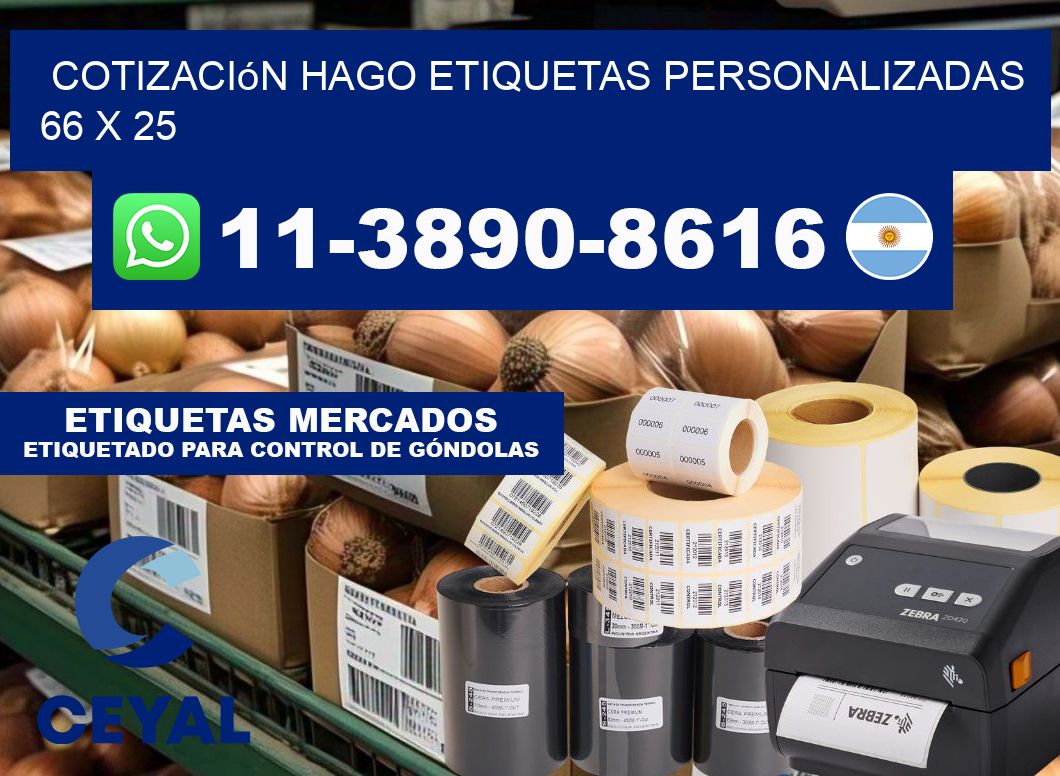 cotización hago etiquetas personalizadas 66 x 25