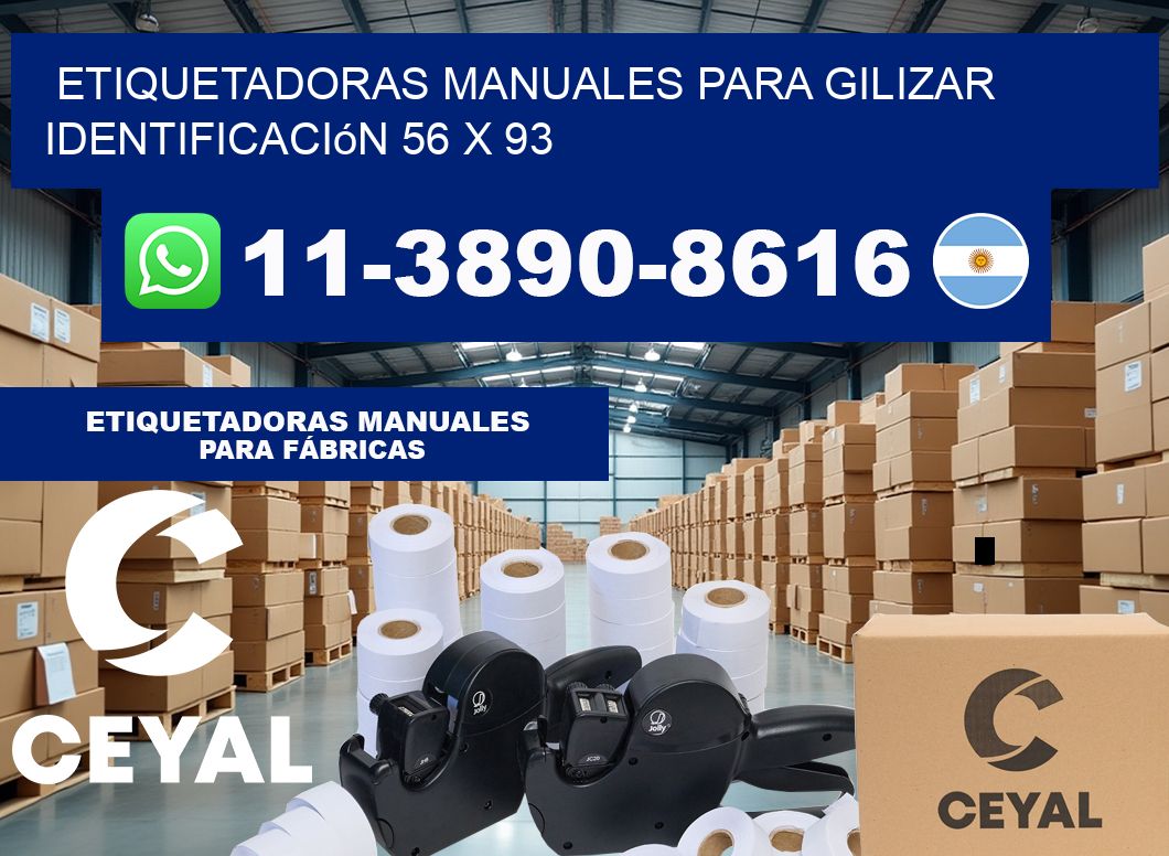 etiquetadoras manuales para gilizar identificación 56 x 93