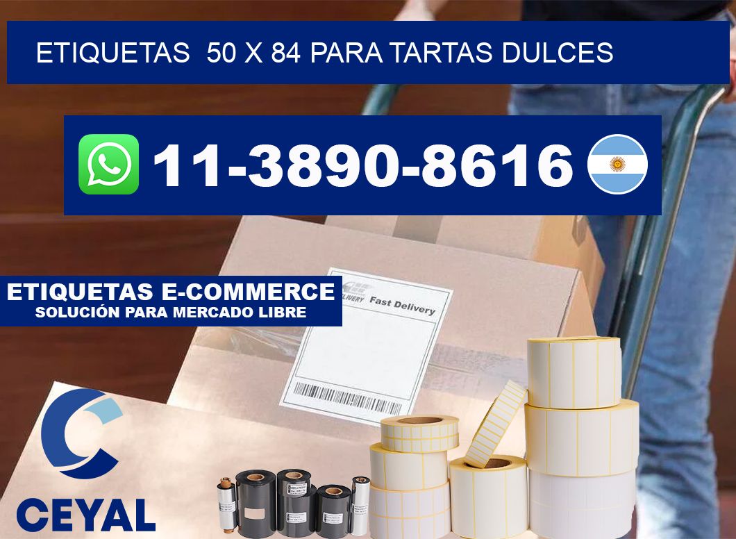 etiquetas 50 x 84 para Tartas dulces