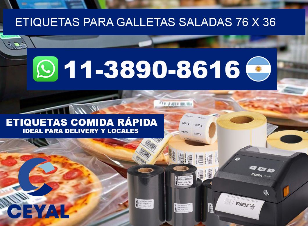 etiquetas para Galletas saladas 76 x 36