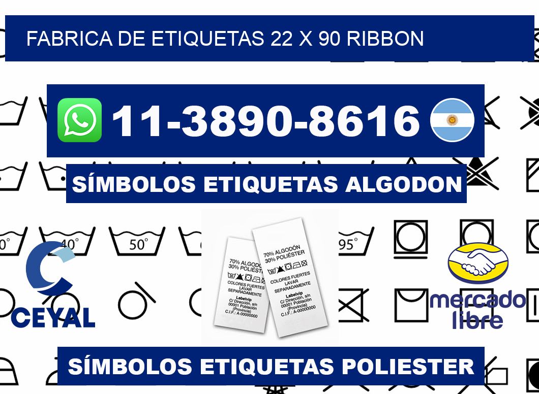 fabrica de etiquetas 22 x 90 ribbon