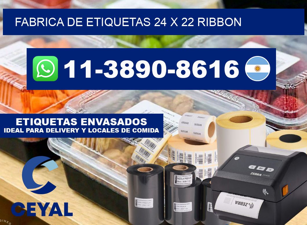 fabrica de etiquetas 24 x 22 ribbon