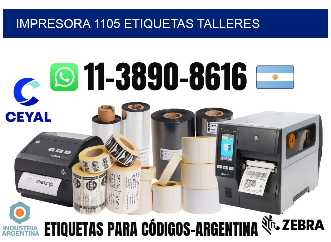 impresora 1105 etiquetas talleres