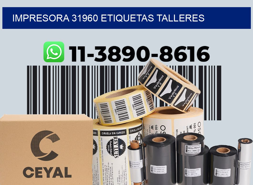 impresora 31960 etiquetas talleres