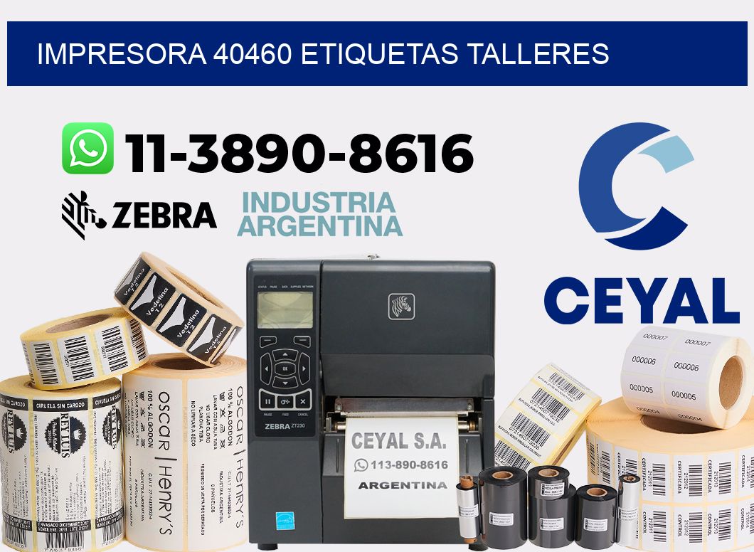 impresora 40460 etiquetas talleres