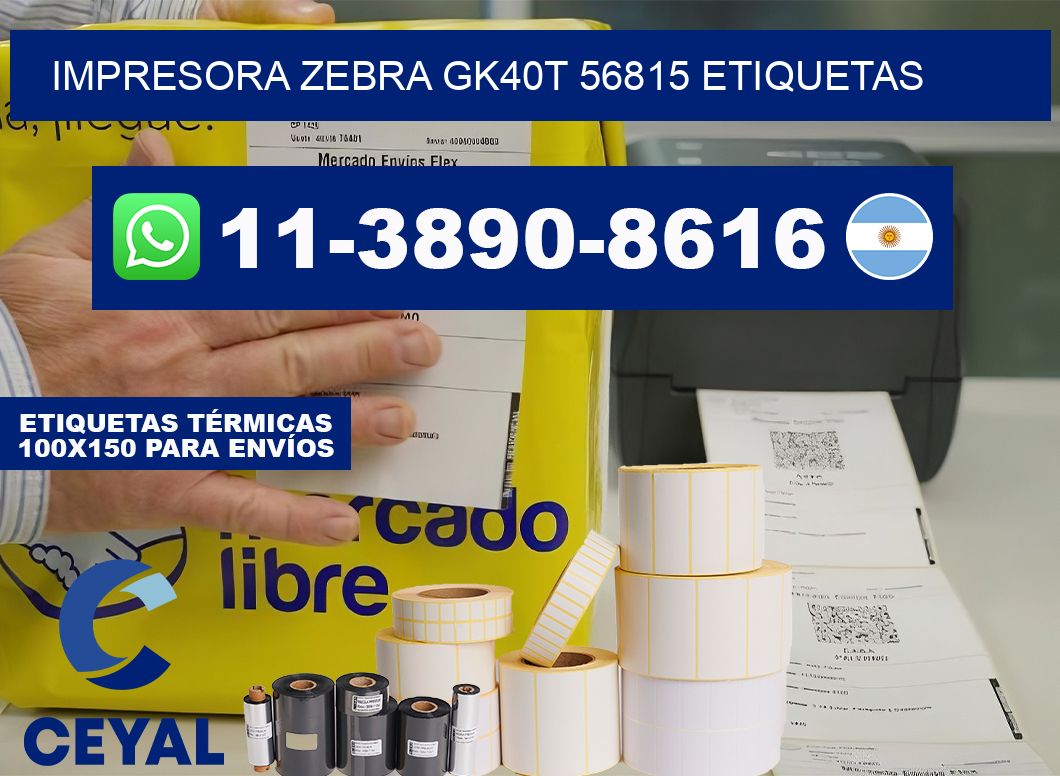 impresora zebra gk40t 56815 etiquetas
