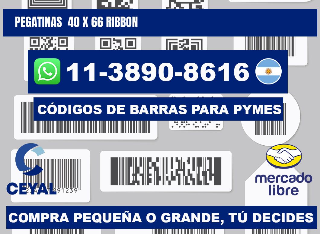 pegatinas  40 x 66 ribbon