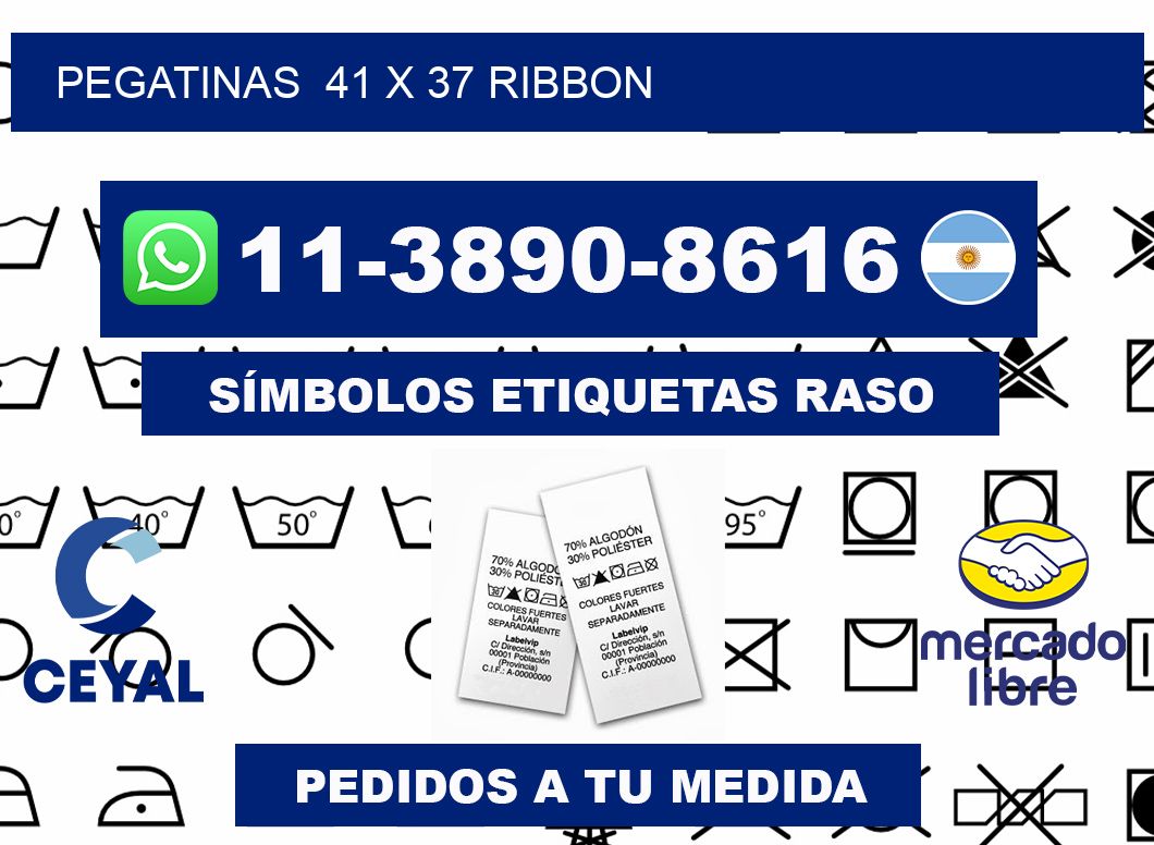 pegatinas  41 x 37 ribbon