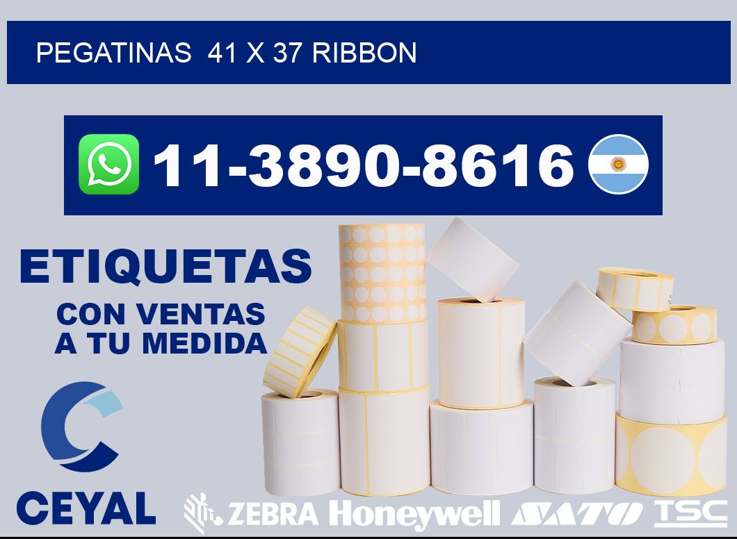 pegatinas  41 x 37 ribbon
