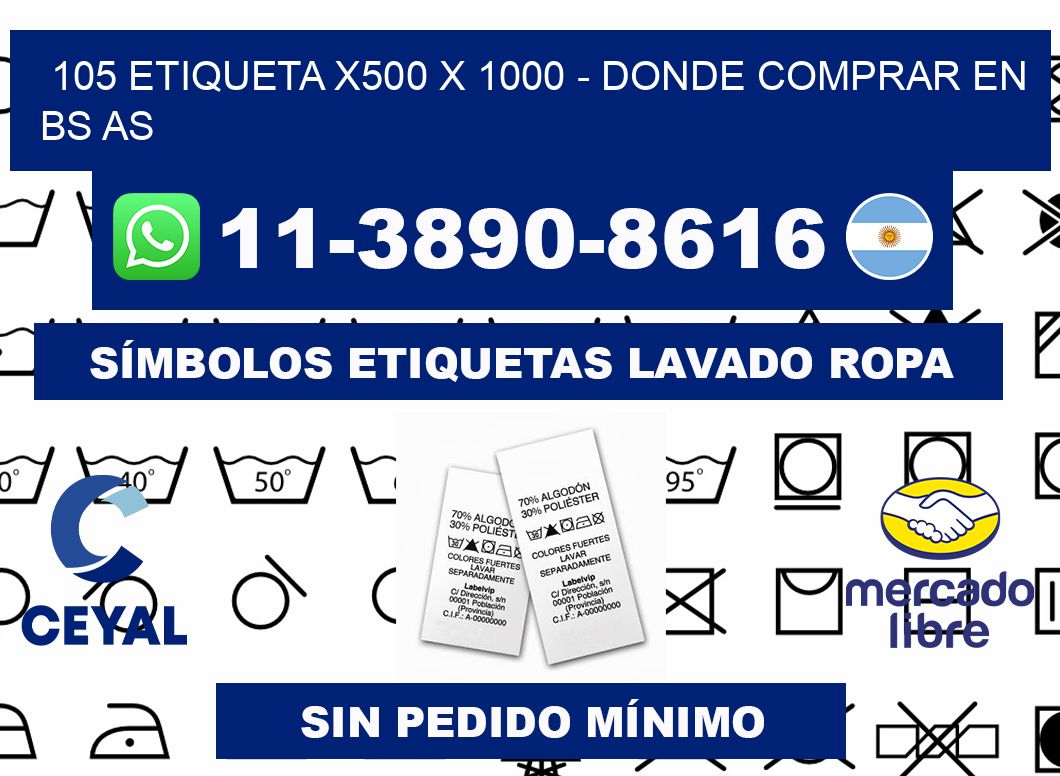 105 etiqueta x500 x 1000 - Donde Comprar en bs as