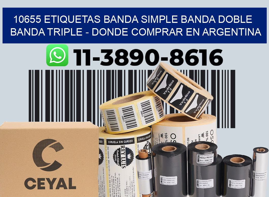 10655 etiquetas banda simple banda doble banda triple - Donde Comprar en Argentina