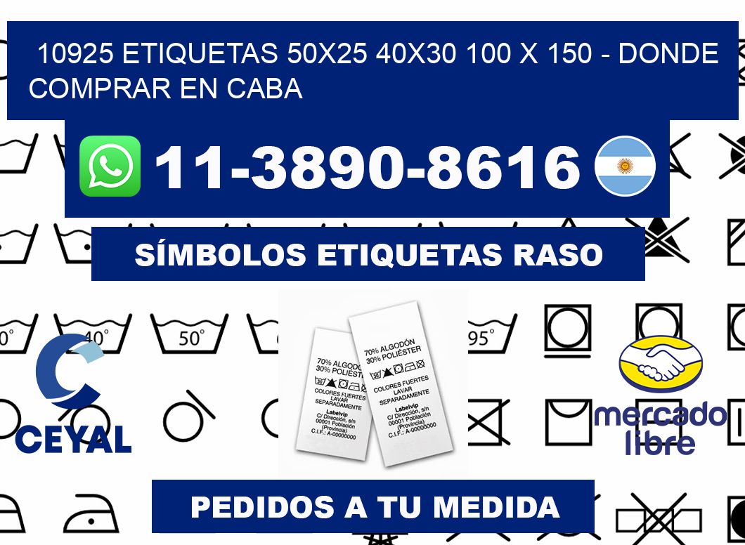 10925 etiquetas 50x25 40x30 100 x 150 - Donde Comprar en Caba