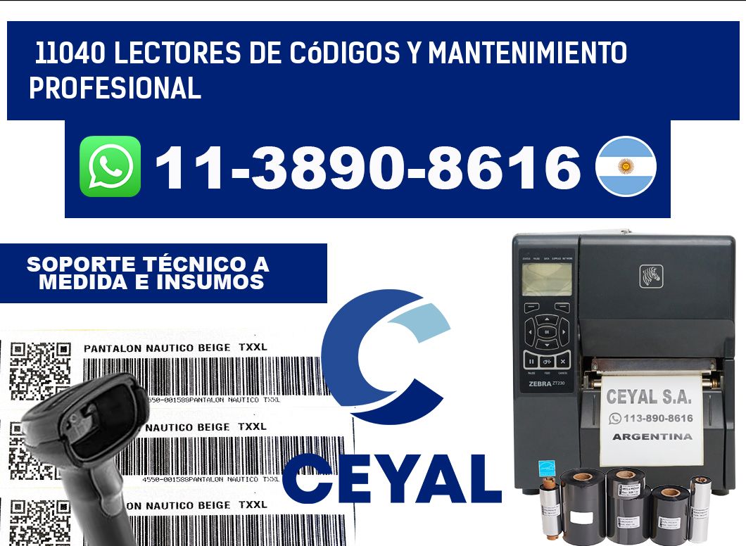 11040 Lectores de Códigos y Mantenimiento Profesional