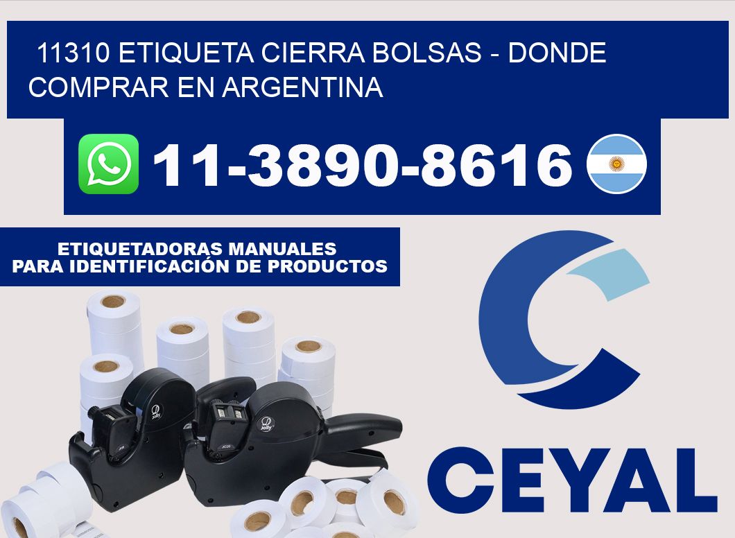 11310 etiqueta Cierra Bolsas - Donde Comprar en Argentina