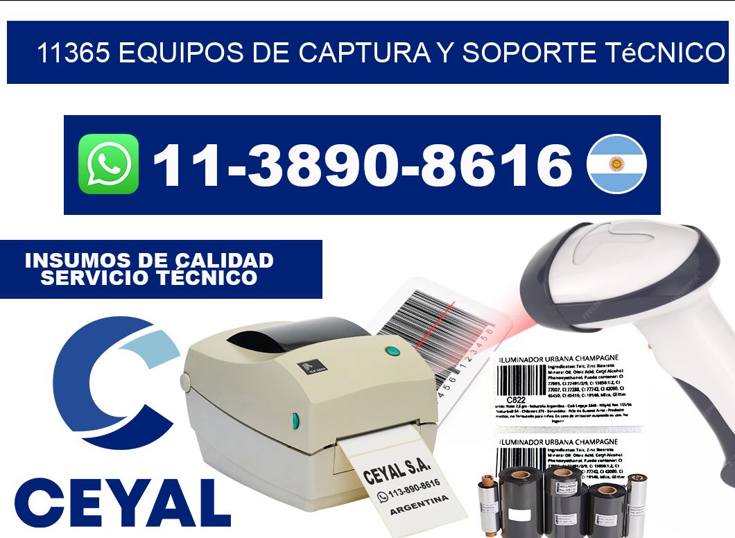 11365 Equipos de Captura y Soporte Técnico