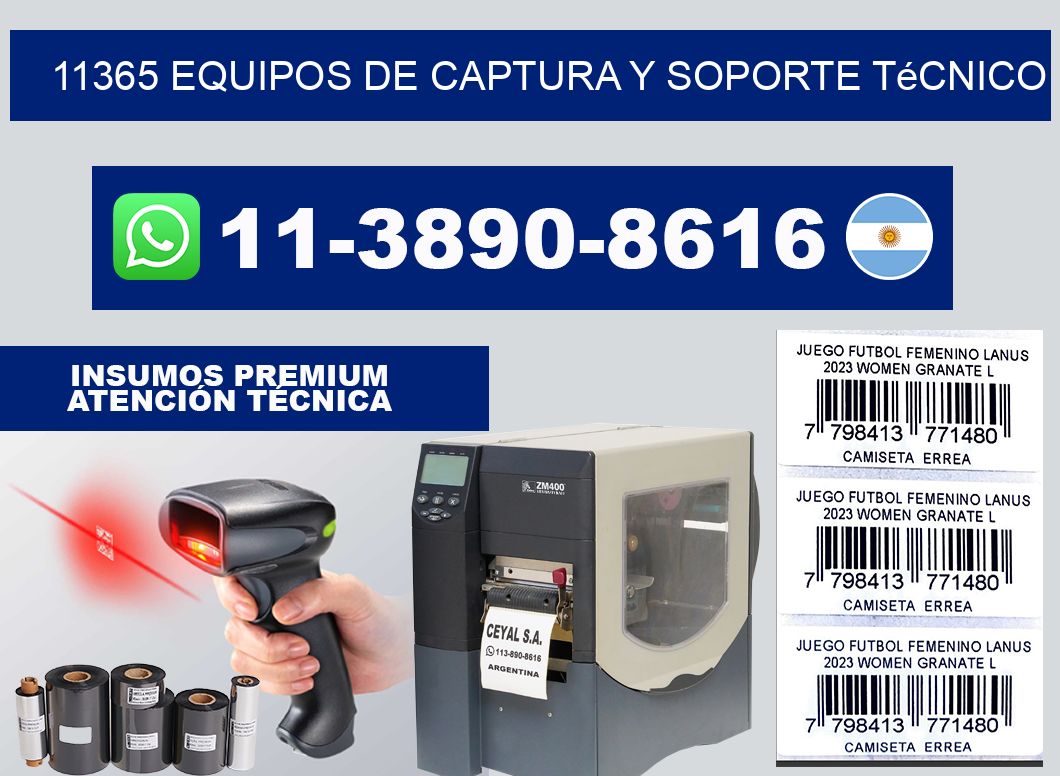 11365 Equipos de Captura y Soporte Técnico