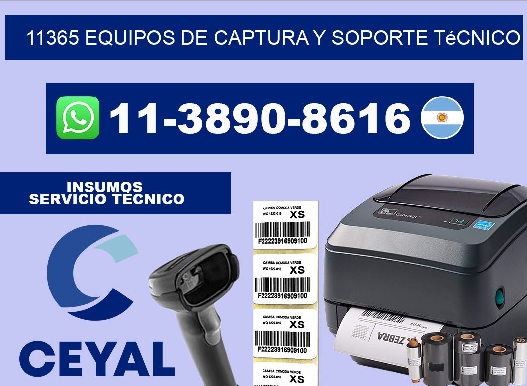 11365 Equipos de Captura y Soporte Técnico