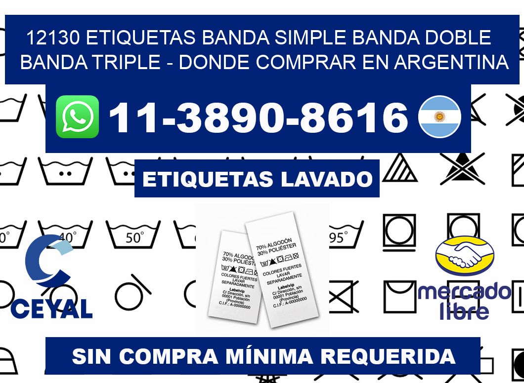 12130 etiquetas banda simple banda doble banda triple - Donde Comprar en Argentina