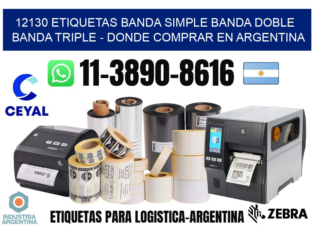 12130 etiquetas banda simple banda doble banda triple - Donde Comprar en Argentina