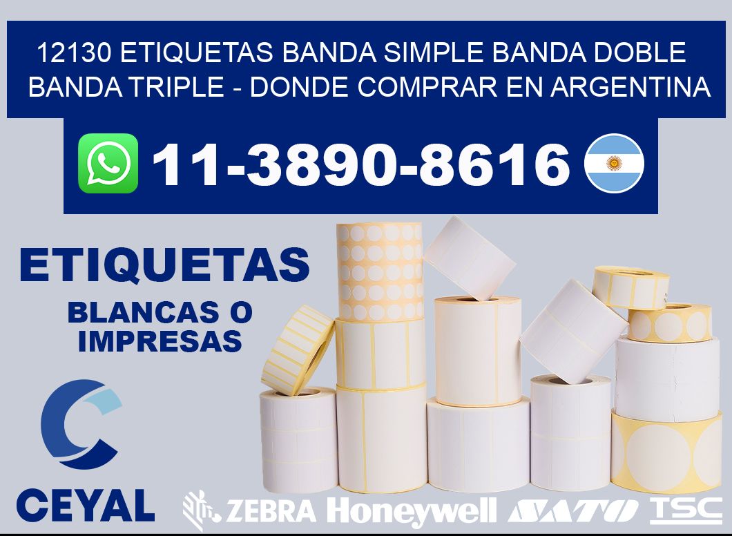 12130 etiquetas banda simple banda doble banda triple - Donde Comprar en Argentina