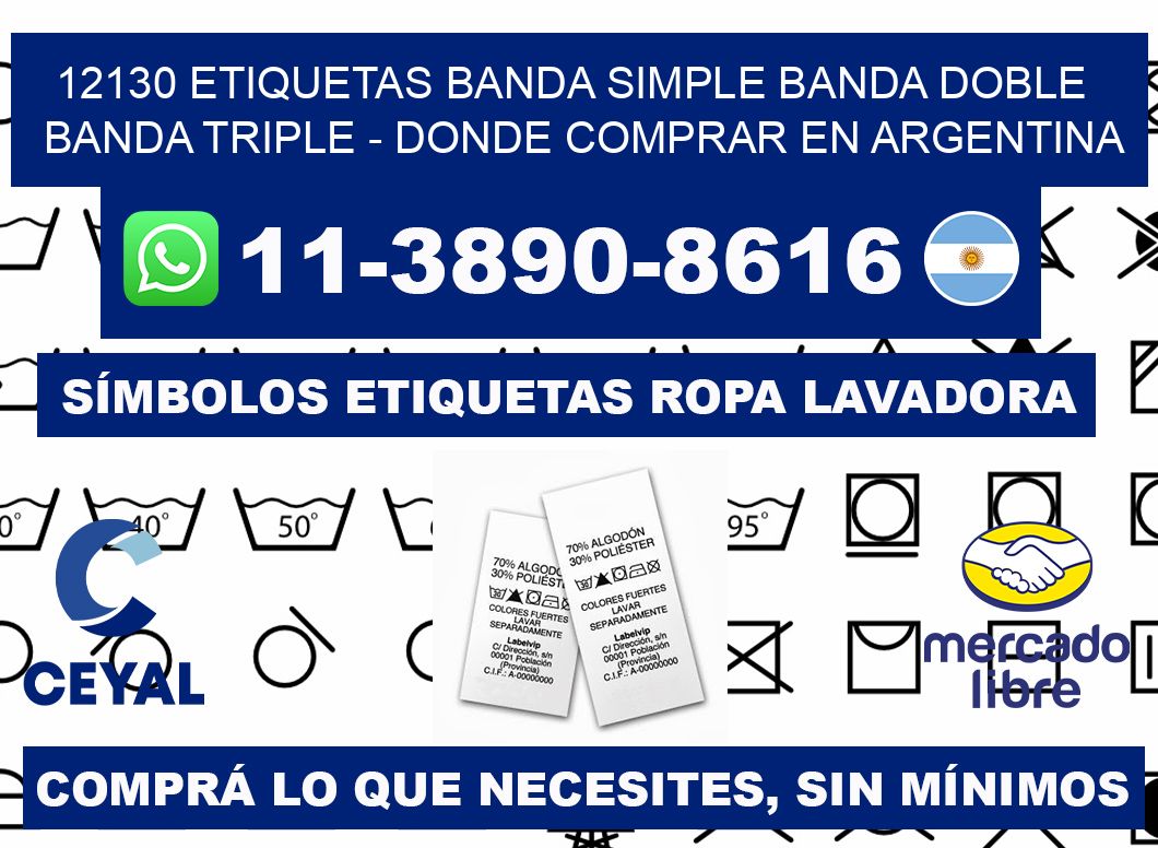 12130 etiquetas banda simple banda doble banda triple - Donde Comprar en Argentina