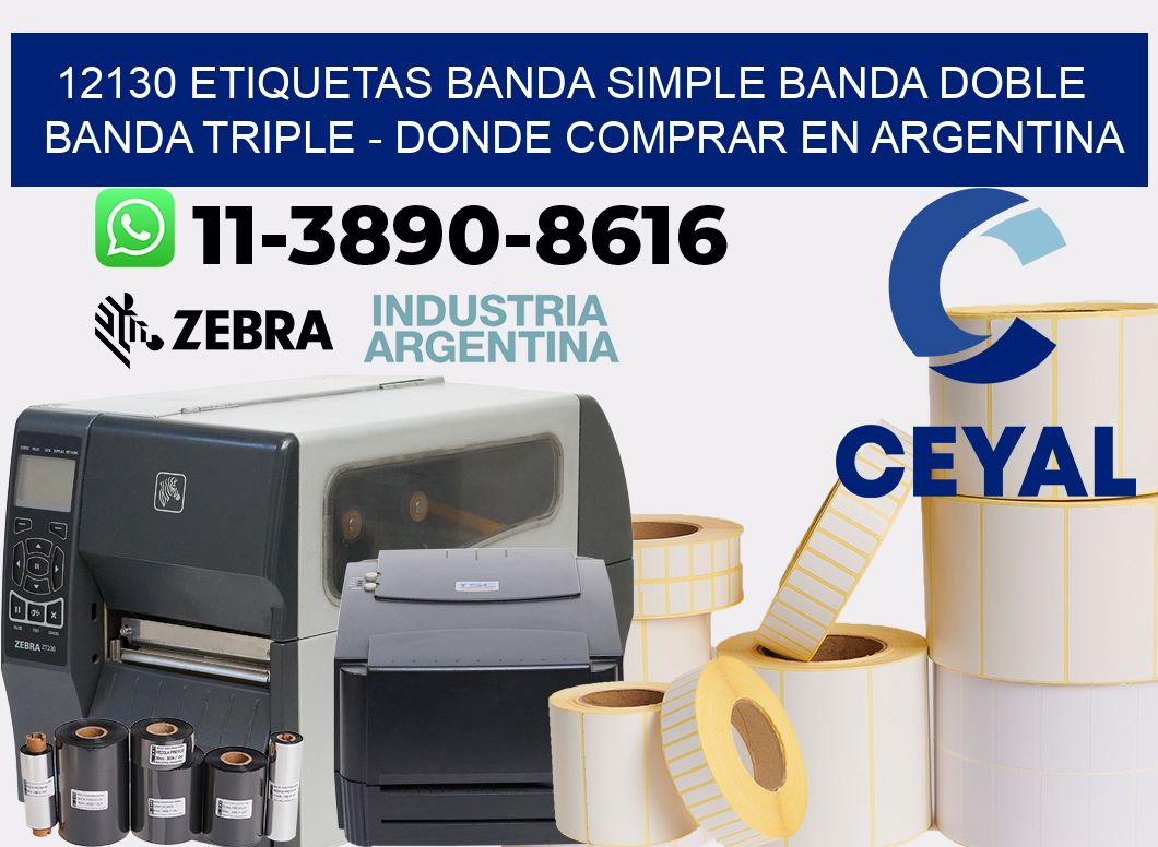 12130 etiquetas banda simple banda doble banda triple - Donde Comprar en Argentina