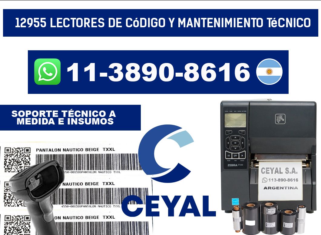 12955 Lectores de Código y Mantenimiento Técnico