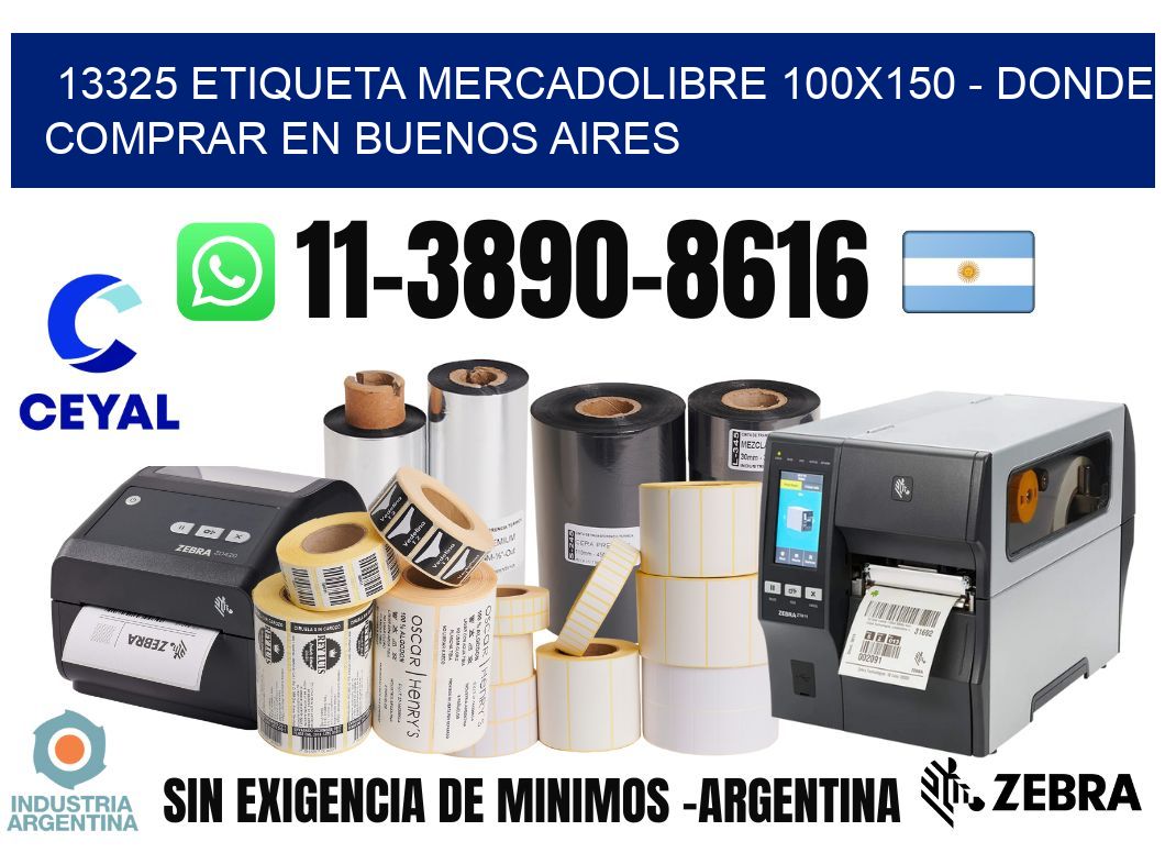 13325 etiqueta MercadoLibre 100x150 - Donde Comprar en Buenos Aires