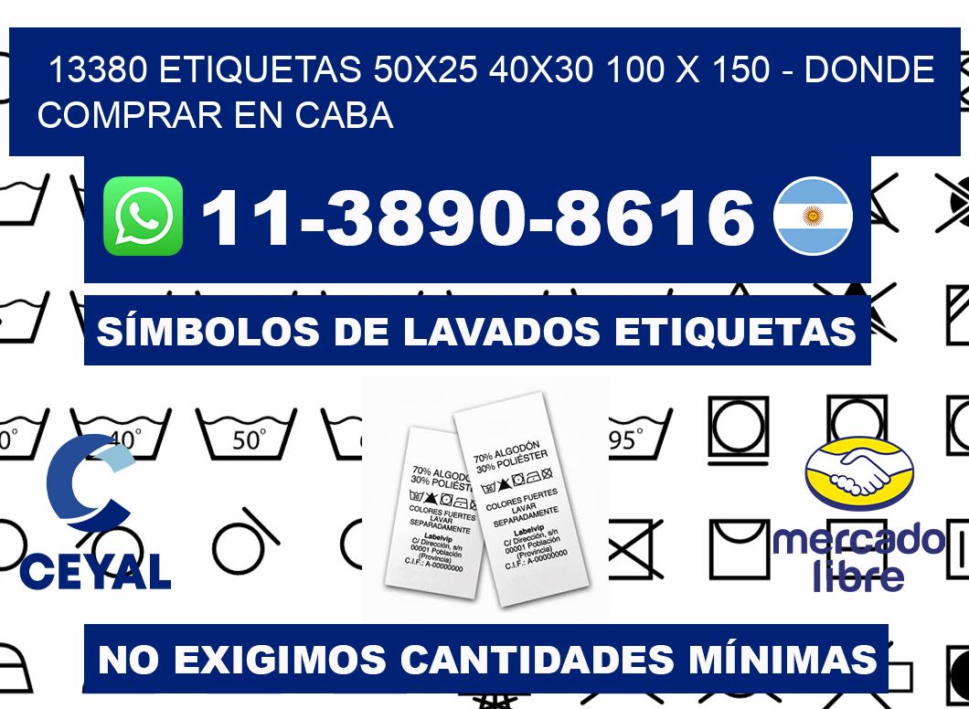 13380 etiquetas 50x25 40x30 100 x 150 - Donde Comprar en Caba