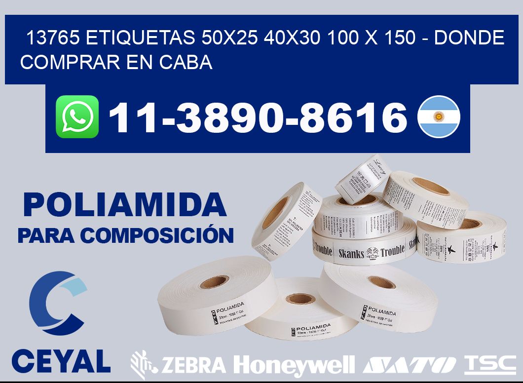13765 etiquetas 50x25 40x30 100 x 150 - Donde Comprar en Caba