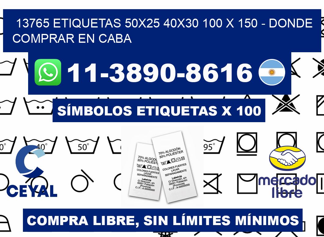 13765 etiquetas 50x25 40x30 100 x 150 - Donde Comprar en Caba