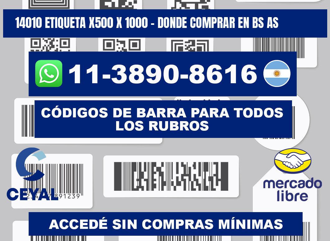 14010 etiqueta x500 x 1000 - Donde Comprar en bs as