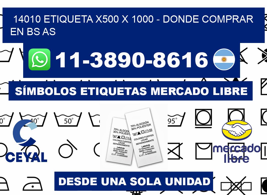 14010 etiqueta x500 x 1000 - Donde Comprar en bs as