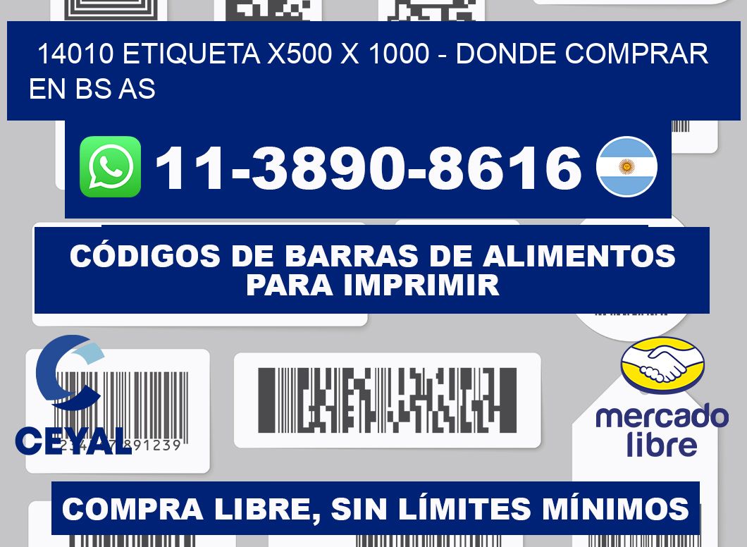 14010 etiqueta x500 x 1000 - Donde Comprar en bs as