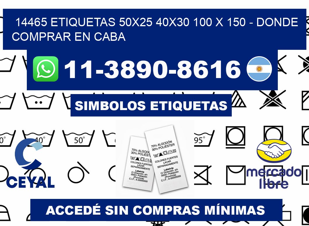 14465 etiquetas 50x25 40x30 100 x 150 - Donde Comprar en Caba
