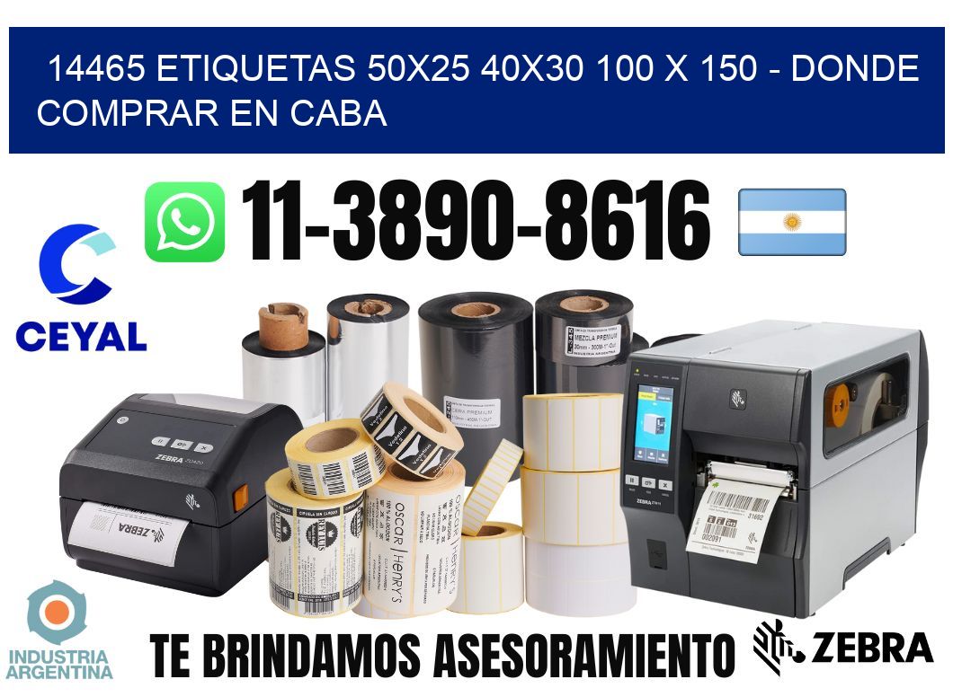 14465 etiquetas 50x25 40x30 100 x 150 - Donde Comprar en Caba
