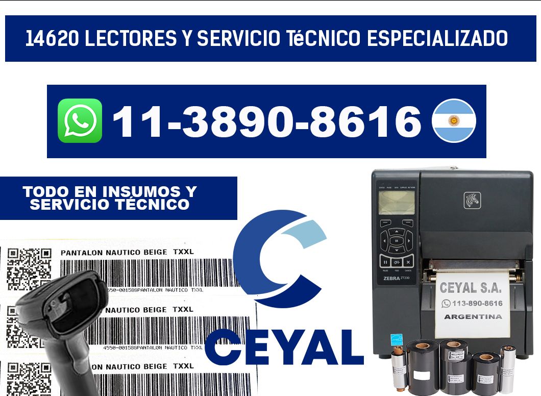 14620 Lectores y Servicio Técnico Especializado