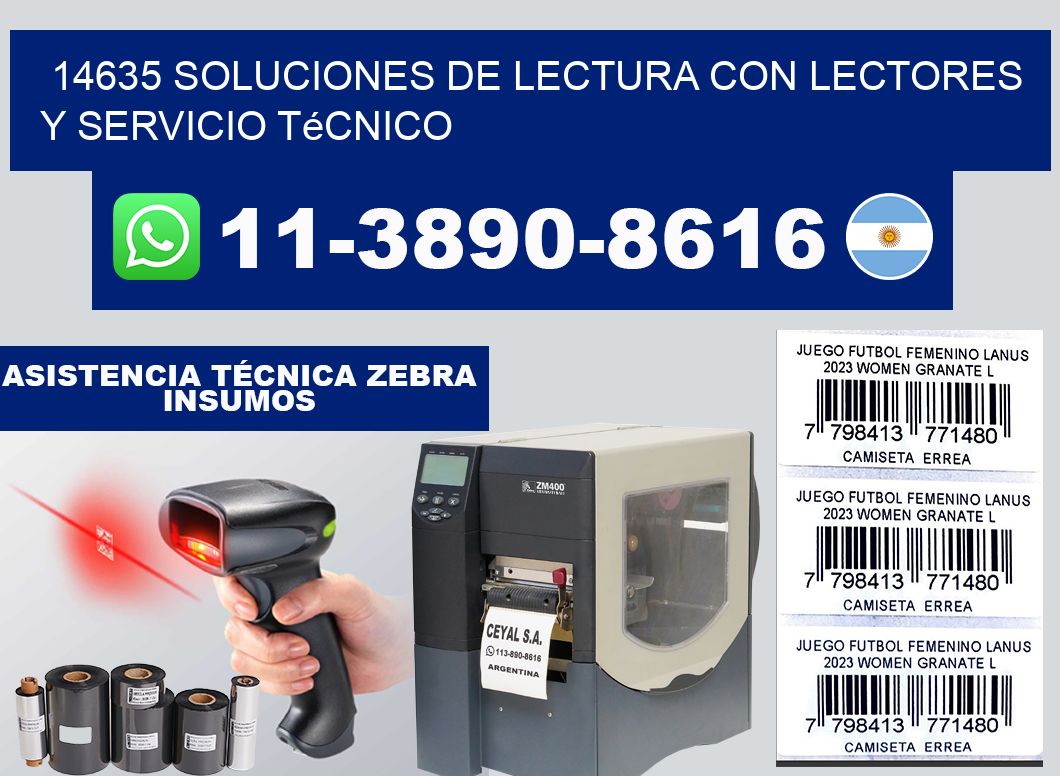 14635 Soluciones de lectura con lectores y Servicio Técnico
