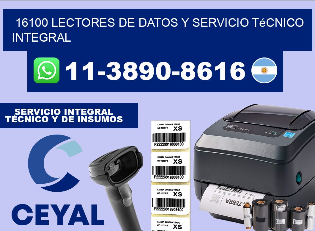 16100 Lectores de Datos y Servicio Técnico Integral