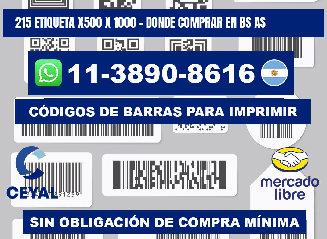 215 etiqueta x500 x 1000 - Donde Comprar en bs as