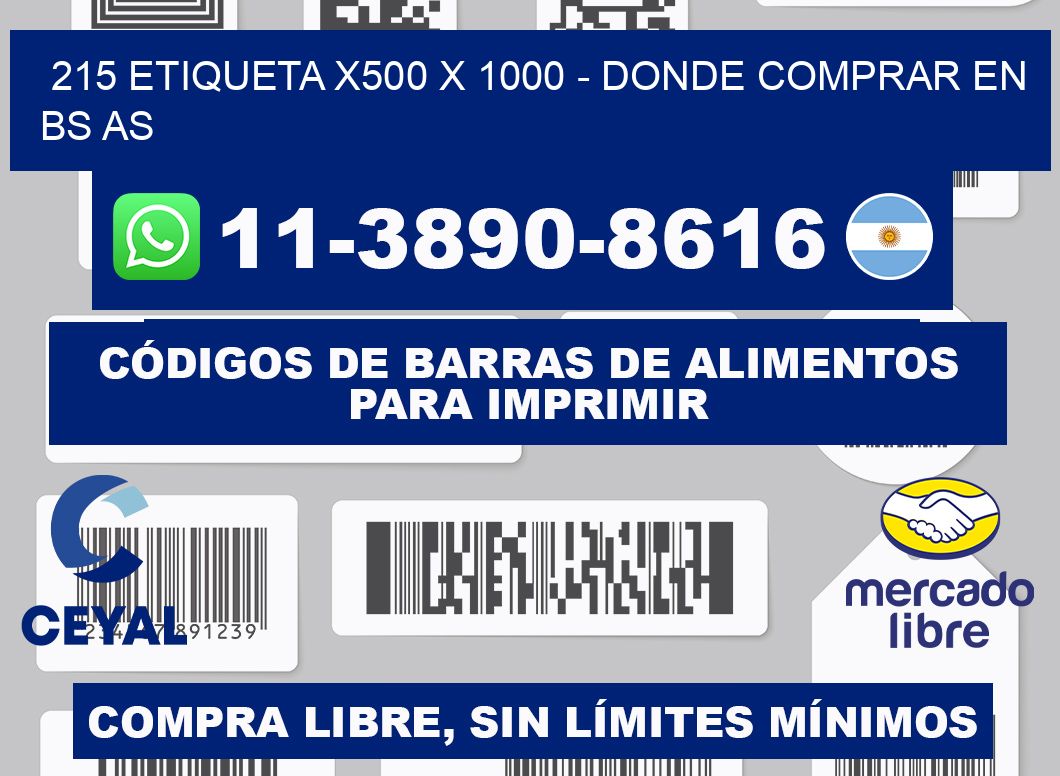 215 etiqueta x500 x 1000 - Donde Comprar en bs as