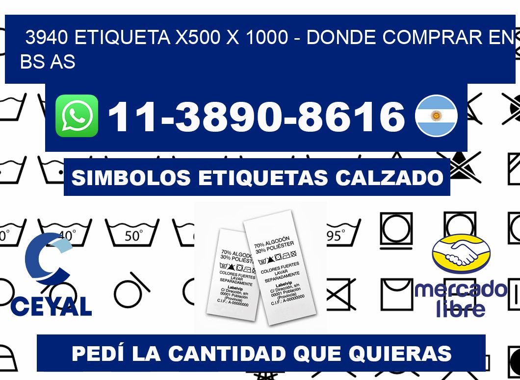 3940 etiqueta x500 x 1000 - Donde Comprar en bs as