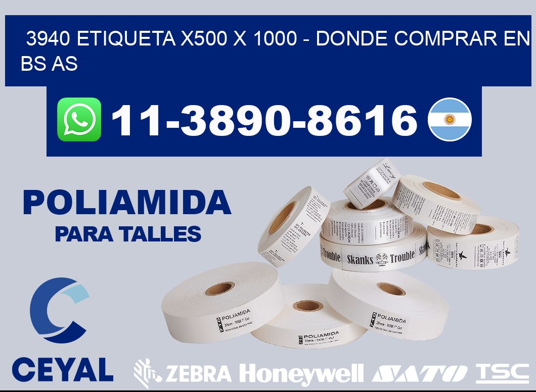 3940 etiqueta x500 x 1000 - Donde Comprar en bs as