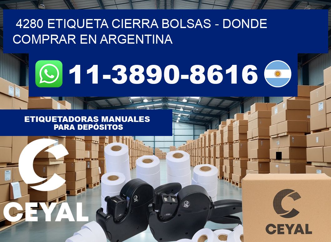 4280 etiqueta Cierra Bolsas – Donde Comprar en Argentina