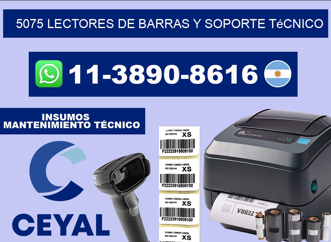 5075 Lectores de barras y Soporte Técnico