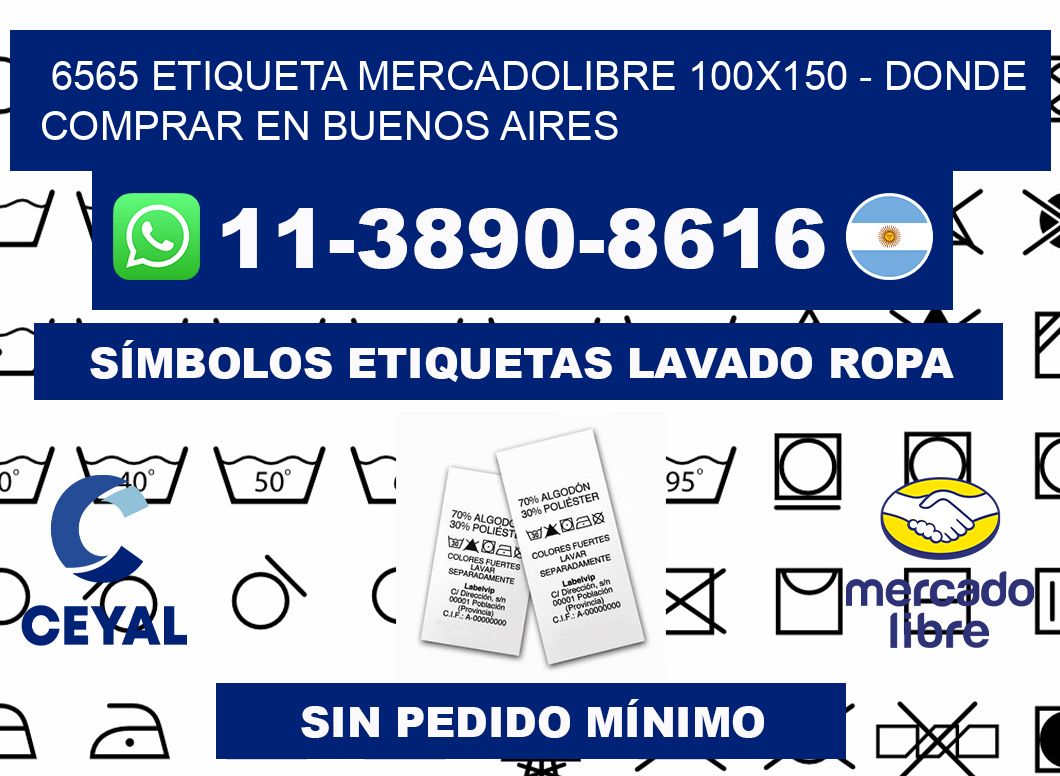 6565 etiqueta MercadoLibre 100x150 - Donde Comprar en Buenos Aires