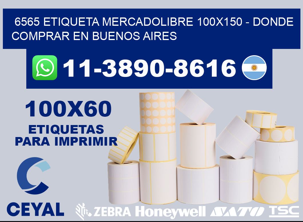 6565 etiqueta MercadoLibre 100x150 - Donde Comprar en Buenos Aires